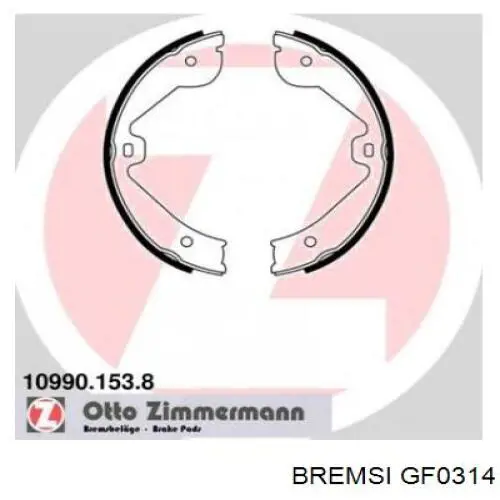Колодки стоянкового гальма Bremsi GF0314