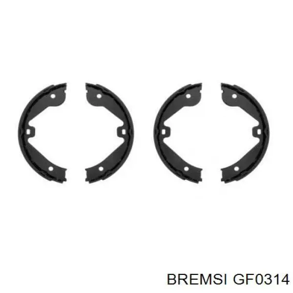 Купити GF0314 Bremsi Гальмівні колодки гальма стоянки
