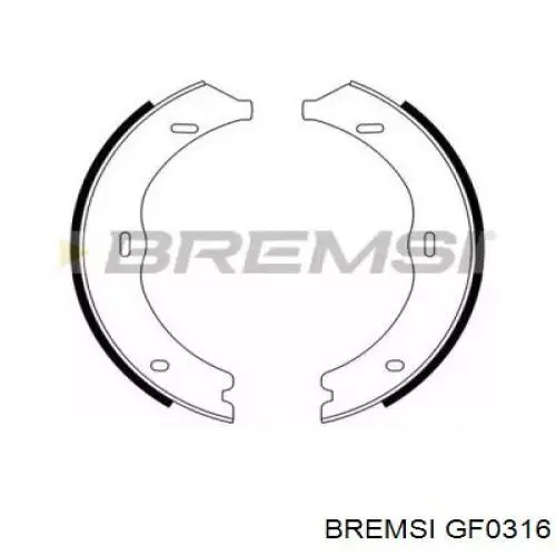 GF0316 Bremsi Гальмівні колодки ручника
