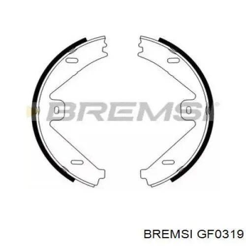 GF0319 Bremsi Гальмівні колодки ручника