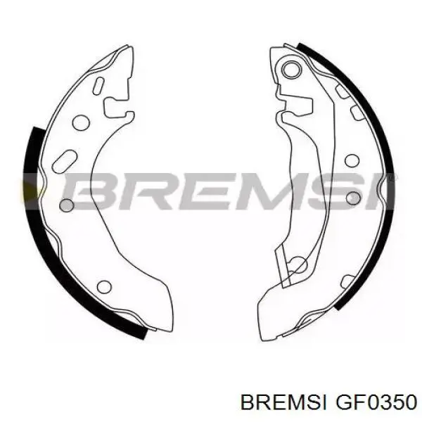 Колодки гальмові задні, барабанні Bremsi GF0350 ціна, від 18.57 USD