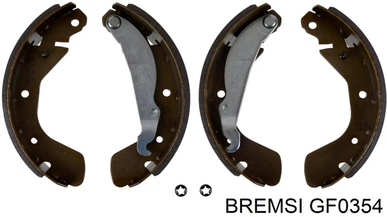 Колодки гальмові задні, барабанні Bremsi GF0354 ціна, від 12.14 USD
