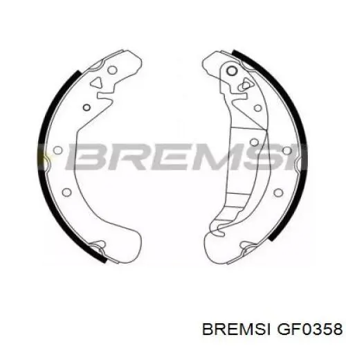 Купити GF0358 Bremsi Колодки гальмові задні, барабанні