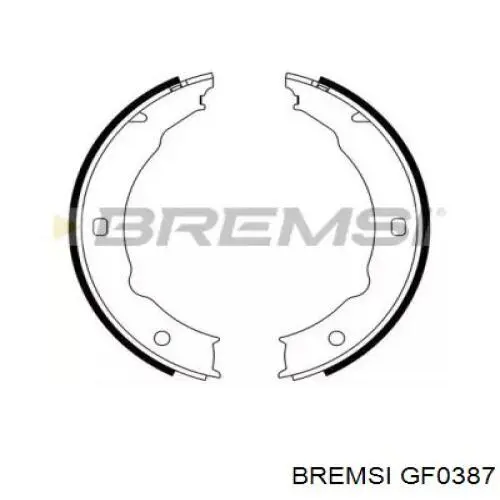 Купити GF0387 Bremsi Гальмівні колодки гальма стоянки