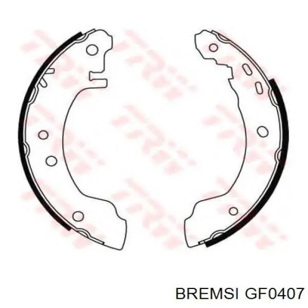 Колодки гальмові задні, барабанні GF0407 Bremsi