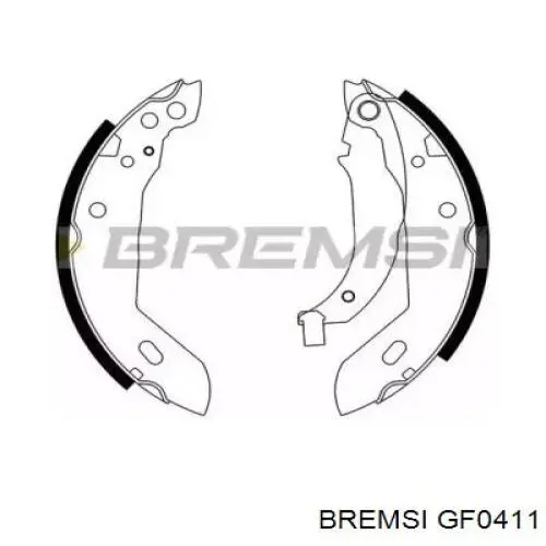 Колодки гальмові задні, барабанні Bremsi GF0411 ціна, від 12.86 USD