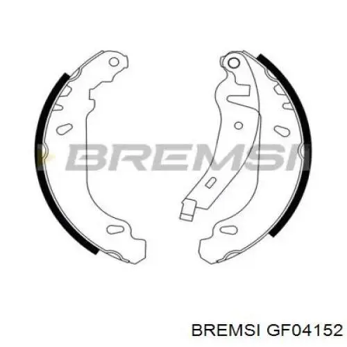 GF04152 Bremsi Колодки гальмівні задні, барабанні