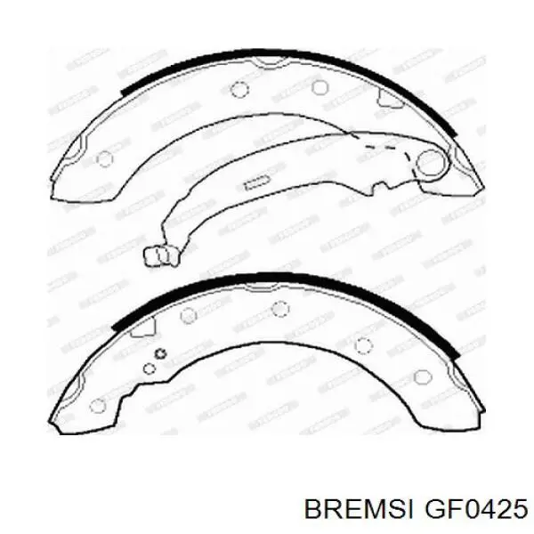 Купити GF0425 Bremsi Колодки гальмові задні, барабанні