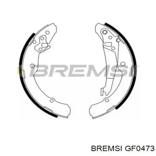 Гальма робочі задні ножні і гальмівні барабани Bremsi GF0473
