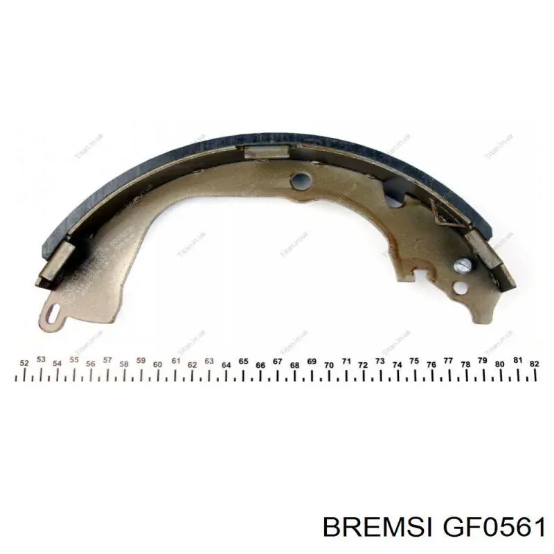 Купити GF0561 Bremsi Колодки гальмові задні, барабанні