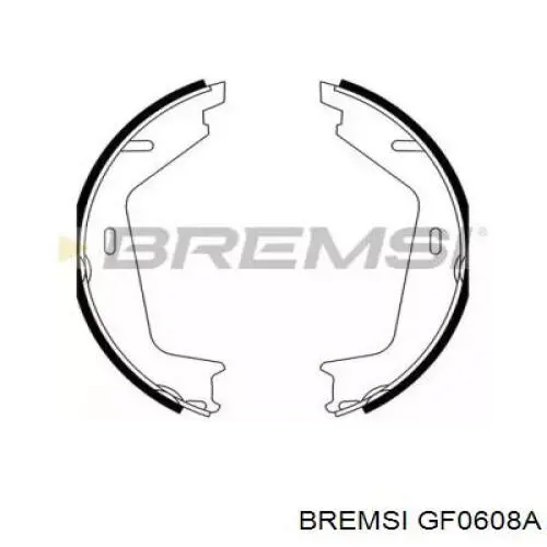 Купити GF0608A Bremsi Гальмівні колодки гальма стоянки
