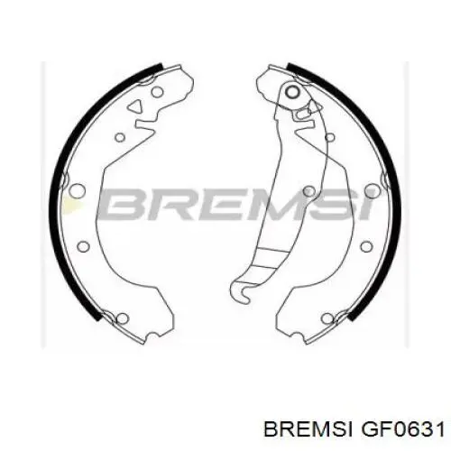 GF0631 Bremsi Колодки гальмівні задні, барабанні