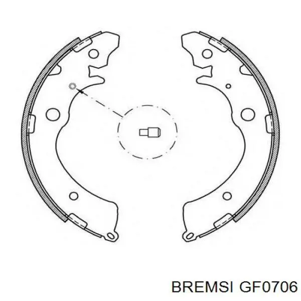 Колодки гальмові задні, барабанні Bremsi GF0706 ціна, від 19.09 USD