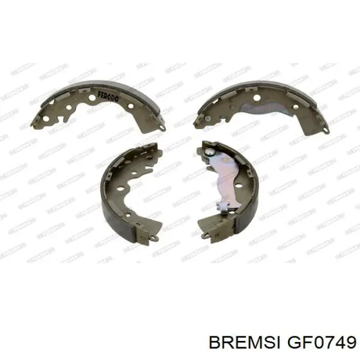 Колодки гальмові задні, барабанні Bremsi GF0749 ціна, від 16.49 USD