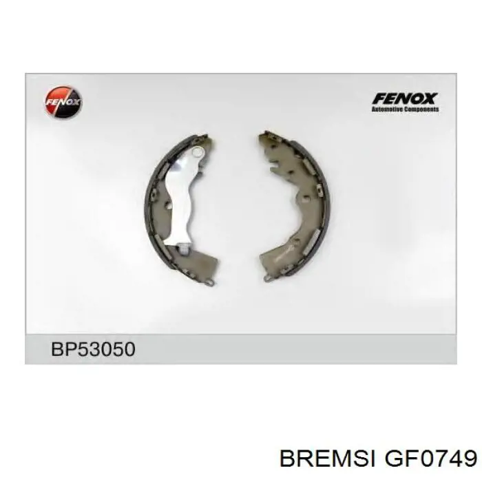 Купити GF0749 Bremsi Колодки гальмові задні, барабанні