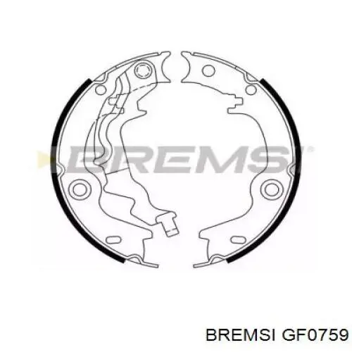Колодки ручника / стоянкового гальма Bremsi GF0759 ціна, від 23.03 USD