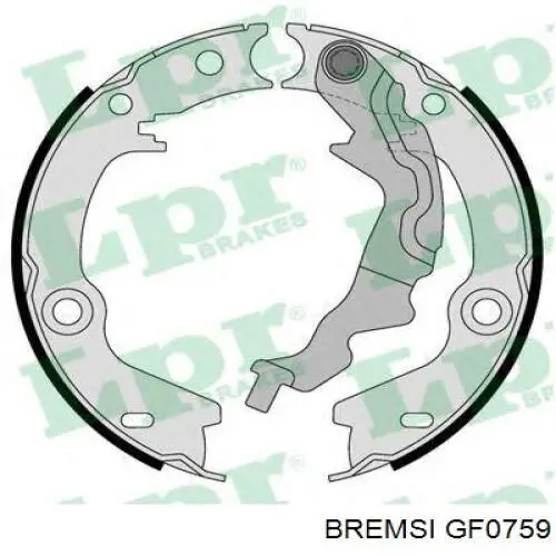 Купити GF0759 Bremsi Гальмівні колодки гальма стоянки