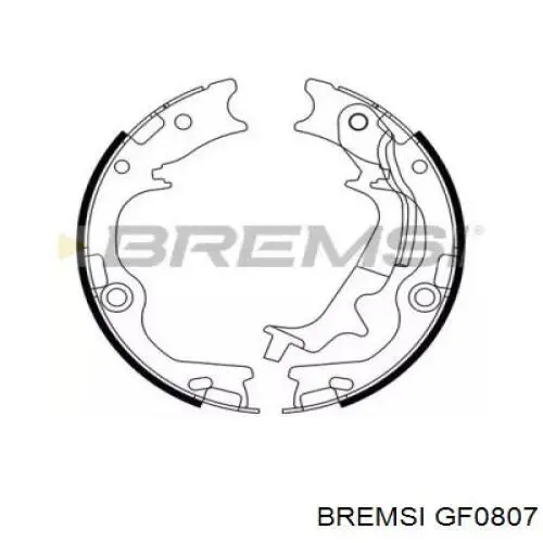 GF0807 Bremsi Гальмівні колодки ручника