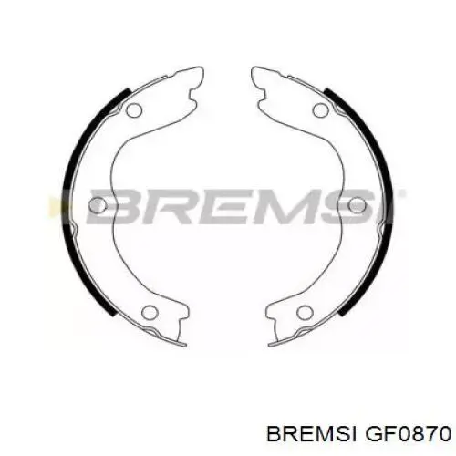 GF0870 Bremsi Гальмівні колодки ручника
