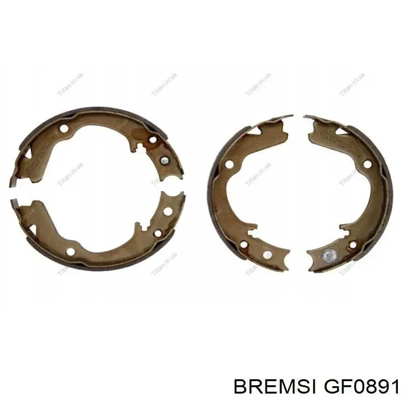 Колодки ручника / стоянкового гальма Bremsi GF0891 ціна, від 20.83 USD