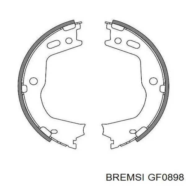 GF0898 Bremsi Гальмівні колодки ручника