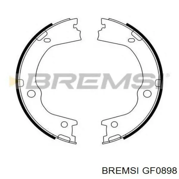 Колодки ручника/стоянкового гальма GF0898 Bremsi