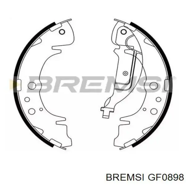 Купити GF0898 Bremsi Гальмівні колодки гальма стоянки