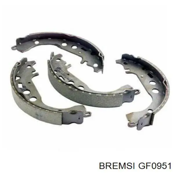 Гальма робочі задні ножні і гальмівні барабани Bremsi GF0951