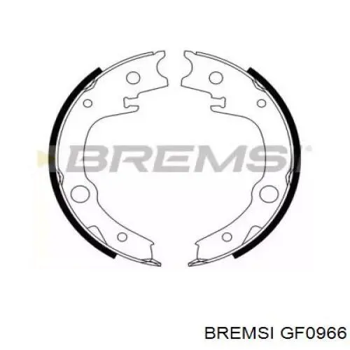 Купити GF0966 Bremsi Гальмівні колодки гальма стоянки