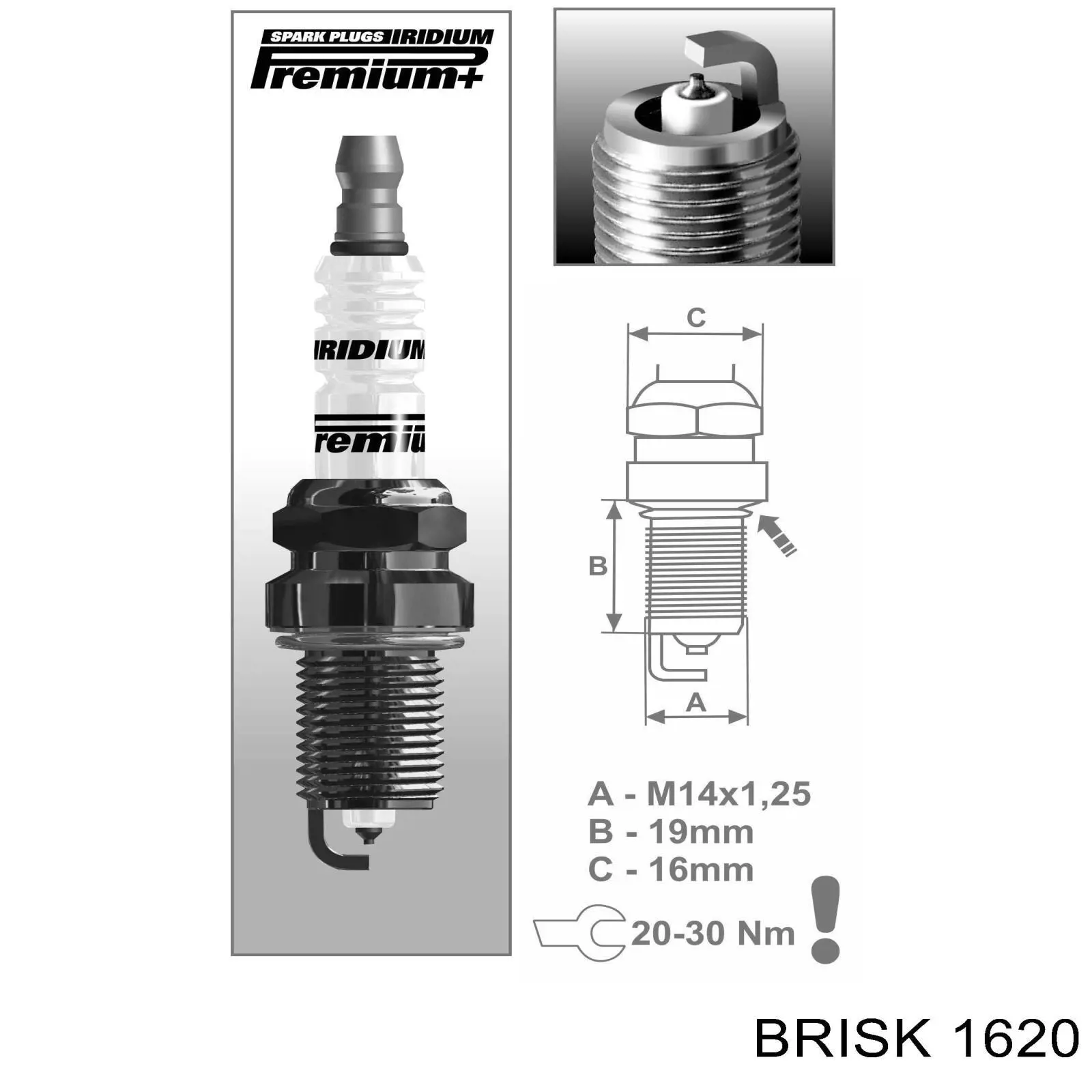 Свічки автомобільні Brisk 1620 ціна, від 16.57 USD