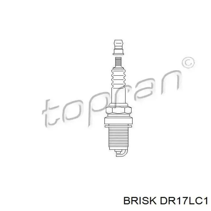 Свіча запалювання DR17LC1 Brisk