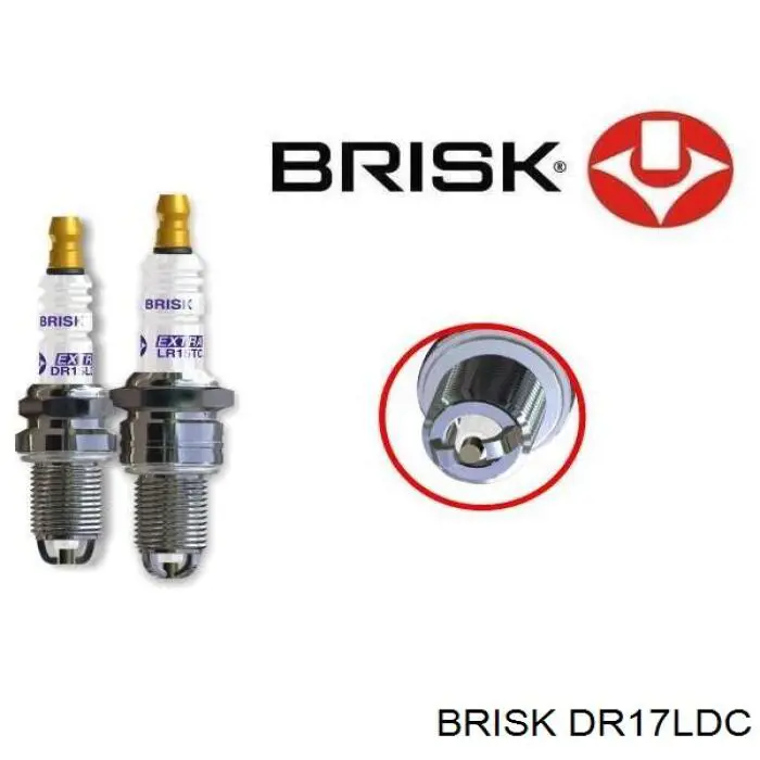 Свічки запалювання DR17LDC Brisk