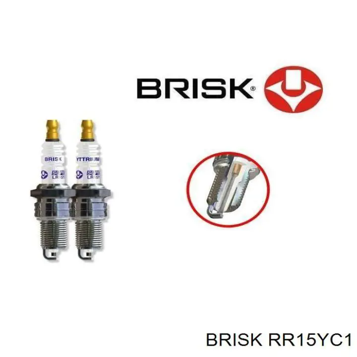 Купити RR15YC1 Brisk Свічка запалювання