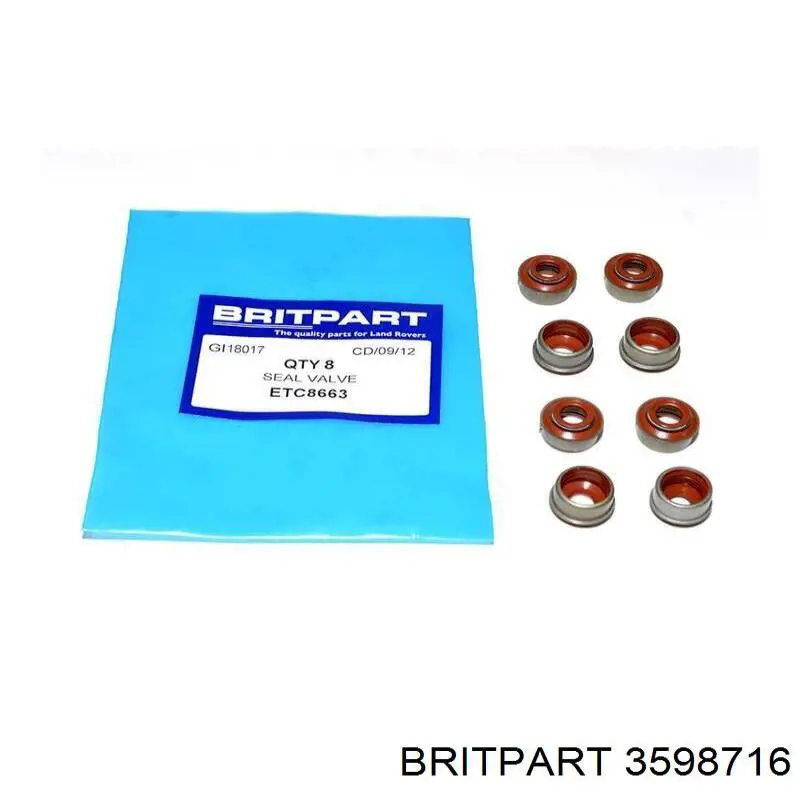 3598716 Britpart сальник клапана (маслознімний, впуск/випуск)