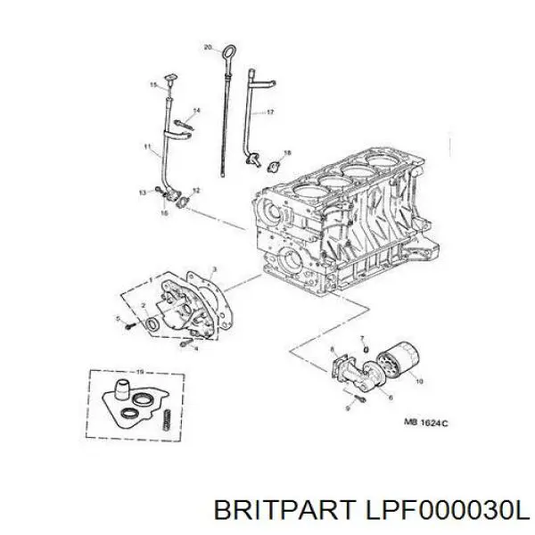  LPF000030L Land Rover