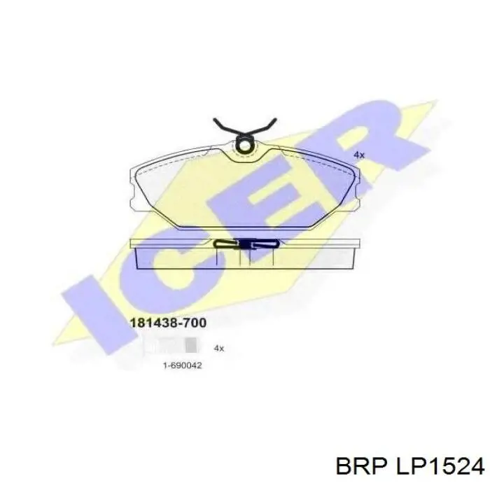Купити LP1524 BRP Колодки гальмівні передні, дискові