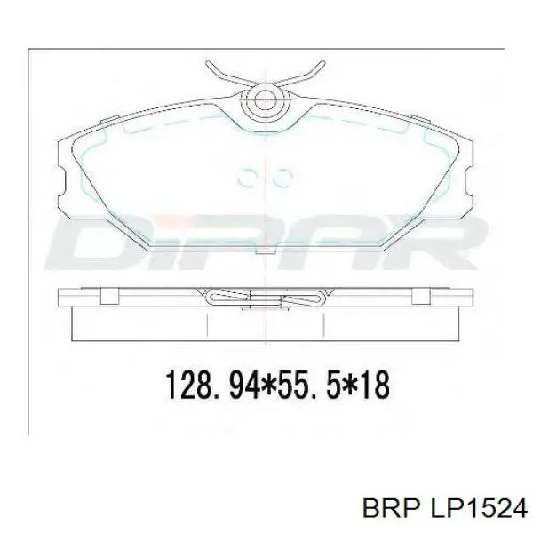 LP1524 BRP Передні гальмівні колодки