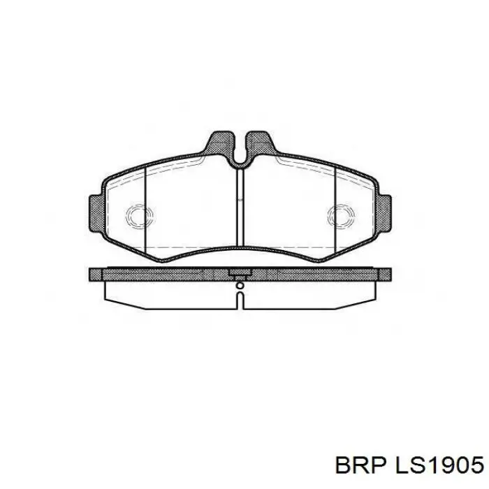 Колодки ручника / стоянкового гальма BRP LS1905 ціна, від 15.24 USD