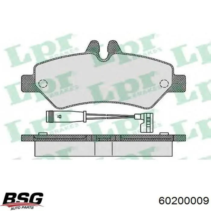 Купити 60200009 BSG Задні колодки