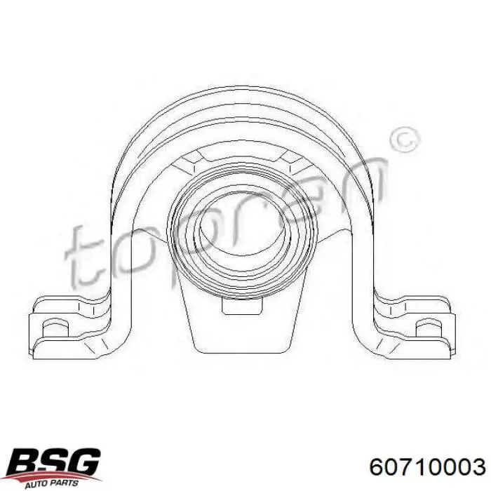 Купити 60710003 BSG Підвісний підшипник карданного валу