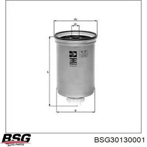 Купити BSG30130001 BSG Фільтр-відстійник палива грубої очистки