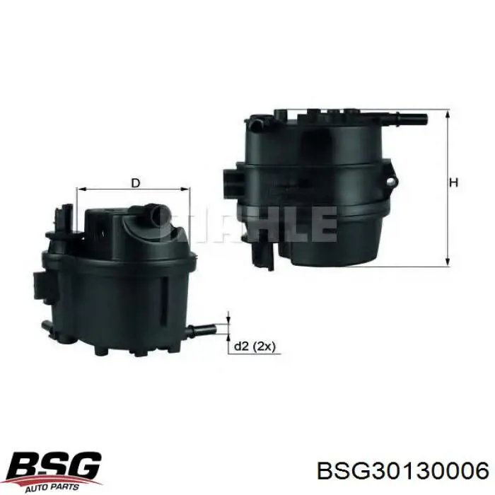 Купити BSG30130006 BSG Фільтр-відстійник палива грубої очистки