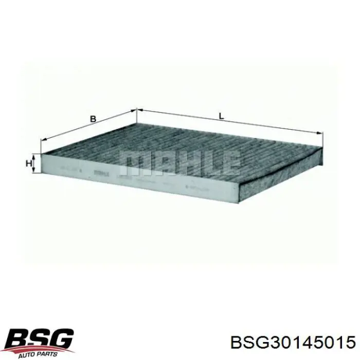 Фільтр повітряний обігрівача BSG BSG30145015 ціна, від 9.28 USD
