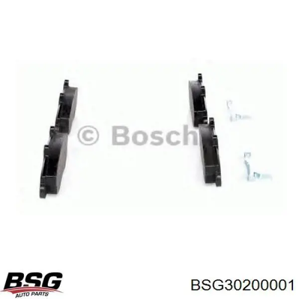 BSG30200001 BSG колодки гальмівні передні, дискові