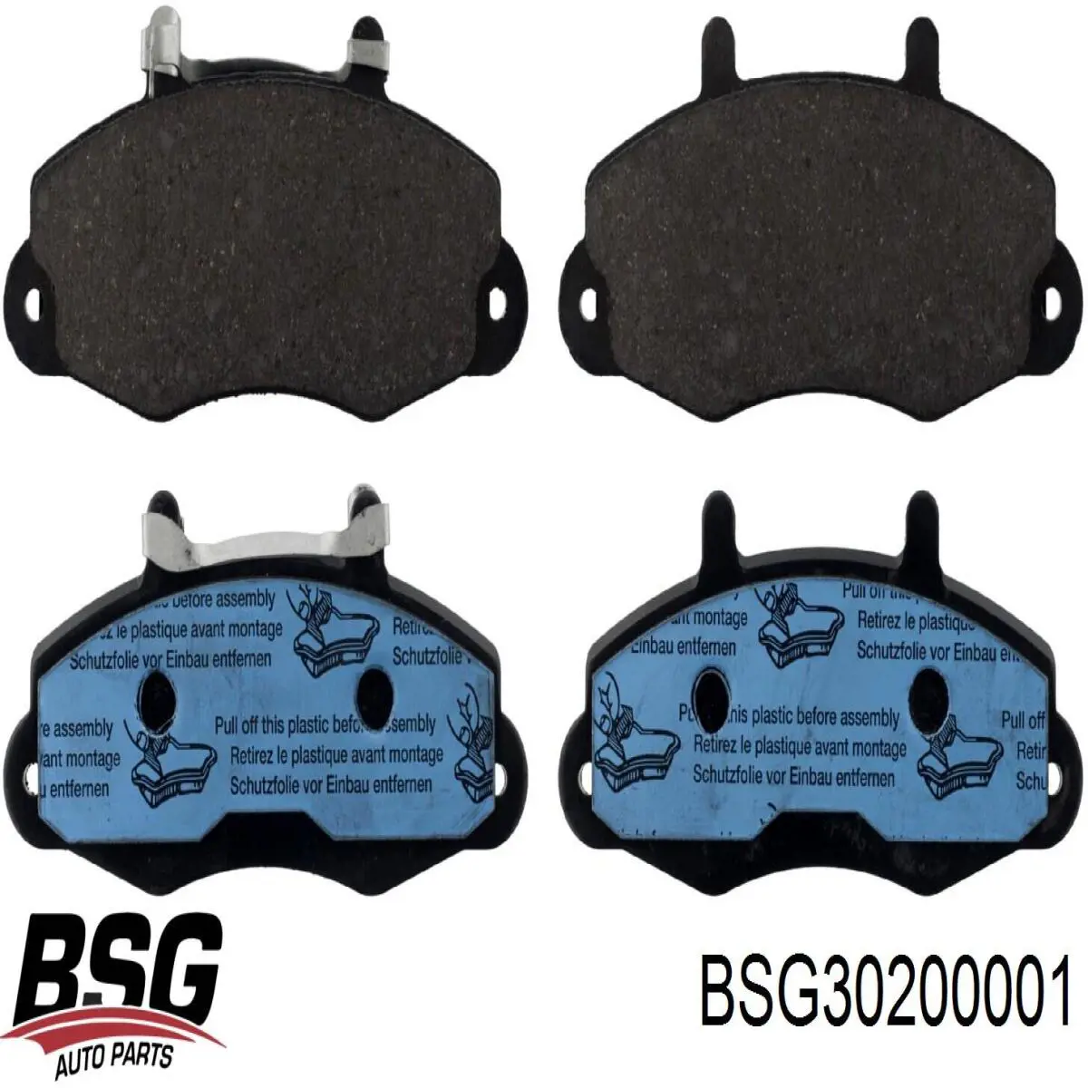 Купити BSG30200001 BSG Колодки гальмівні передні, дискові