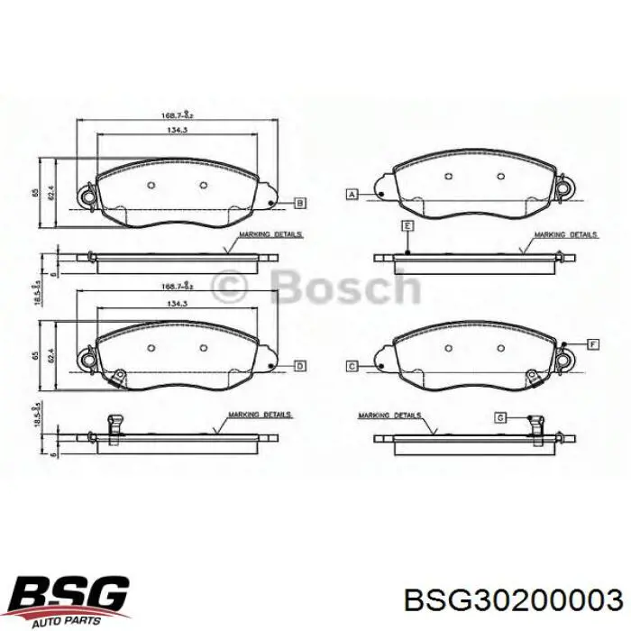 Купити YC1J2K021AC Ford Колодки гальмівні передні, дискові