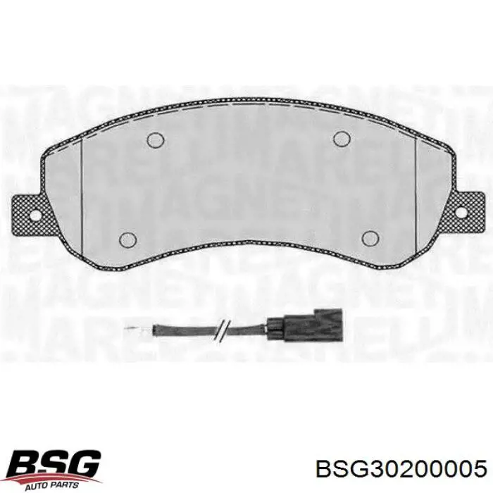Тормозні колодки BSG BSG30200005