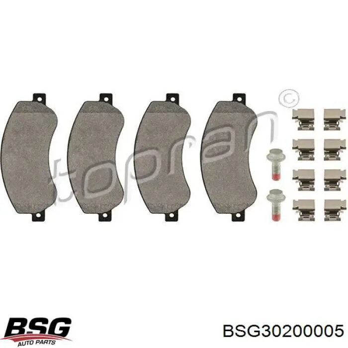 Гальмівні колодки BSG BSG30200005 ціна, від 25.19 USD