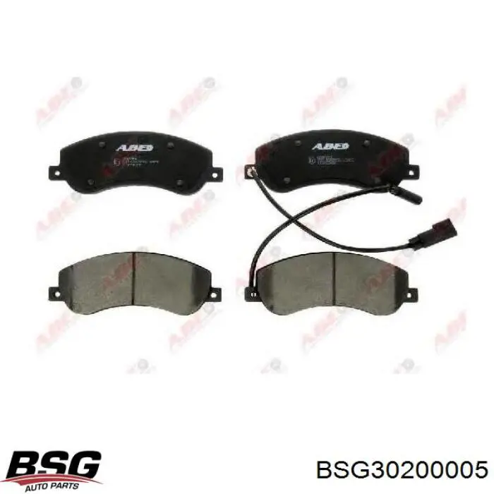 Купити BSG30200005 BSG Колодки гальмівні передні, дискові
