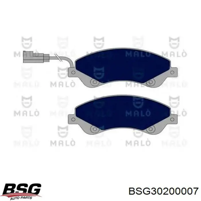 Передні тормозні колодки BSG30200007 BSG